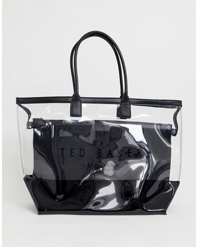 Ted Baker Dorrys Transparent Shopper Bag - Metallic