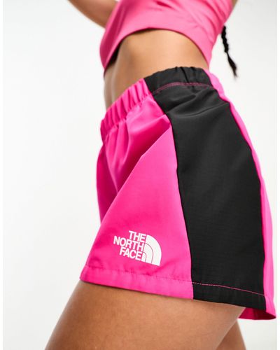 The North Face Training Mountain Athletic Woven High Waist Shorts - Pink