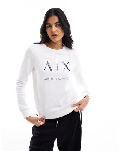 Armani Exchange – sweatshirt - Weiß