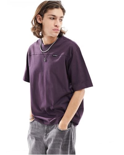 G-Star RAW T-shirt oversize coupe carrée - Violet