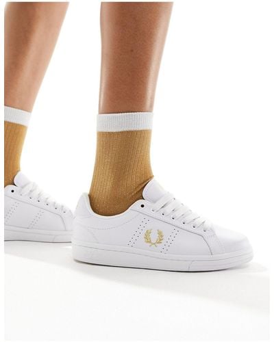 Fred Perry Leather Sneakers - White
