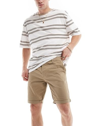 Threadbare Chino Shorts - Natural