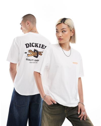 Dickies Dikcies Chincoteague Island Short Sleeve Back Print T-shirt - White