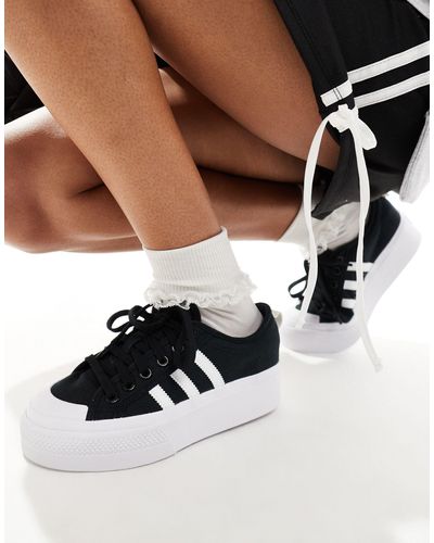 adidas Originals Nizza Platform Sneakers - White