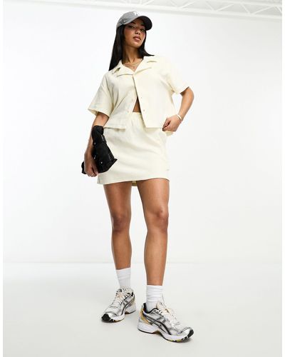Urban Classics Co-ord Towelling Mini Skirt - White