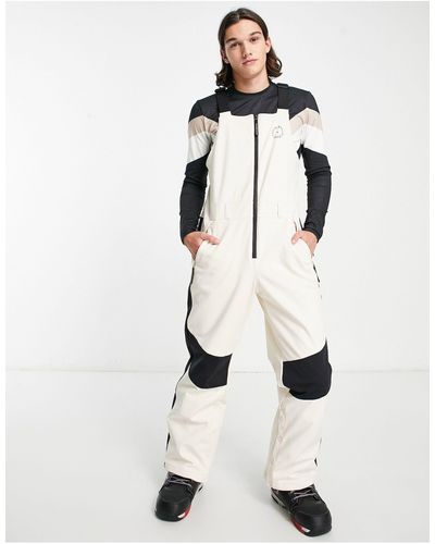 South Beach Ski - pantaloni da sci con pettorina color crema - Neutro