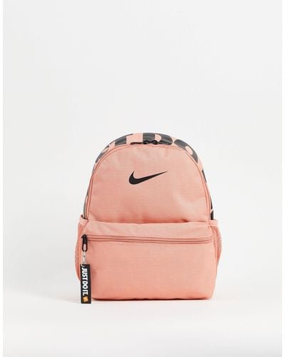 Nike Mochila pequeña rosa negruzco just do it