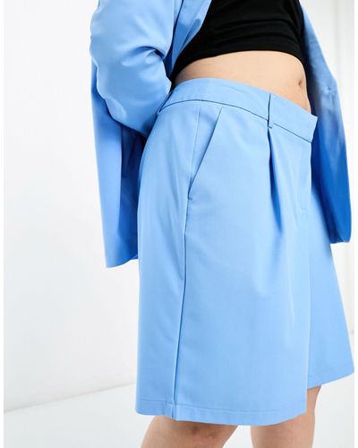 Vero Moda Tailored Suit Shorts Co-ord - Blue