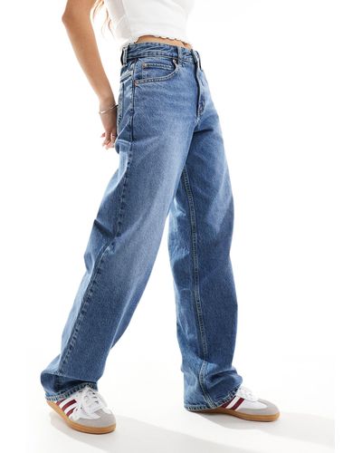 Lee Jeans Rider - jean ample à délavage foncé - Bleu