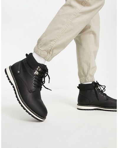French Connection Workwear Outdoors Boots - Black