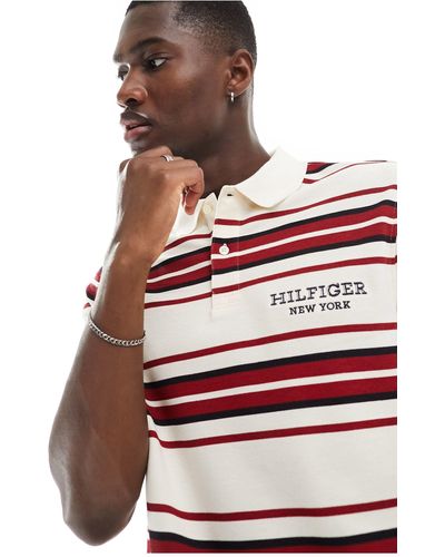 Tommy Hilfiger Polo coupe standard - Rouge