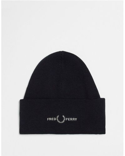 Fred Perry Gorro unisex con logo - Azul