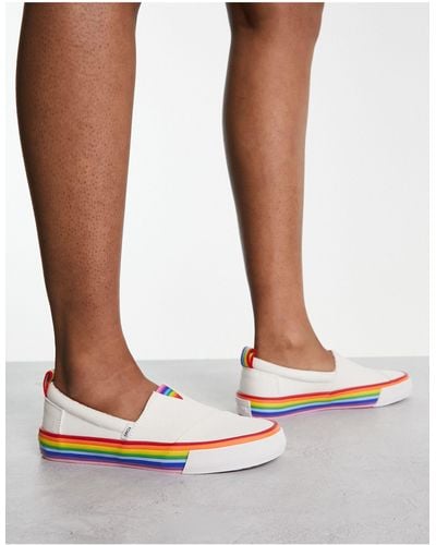 Vans bianche arcobaleno cheap