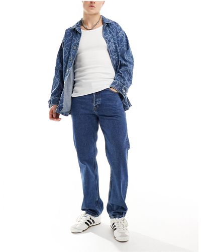 Dr. Denim – dash – jeans mit geradem, normalem schnitt - Blau