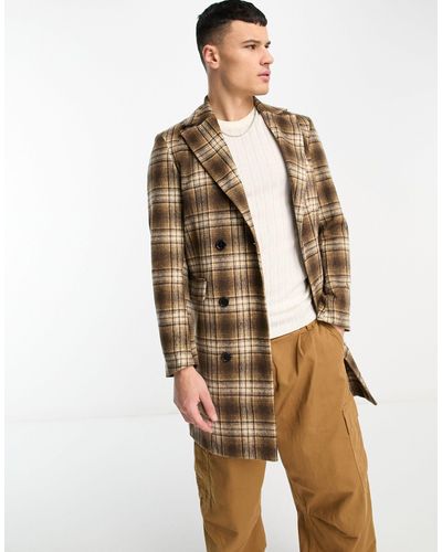 Bolongaro Trevor Mikey - manteau en laine à carreaux - marron - Neutre
