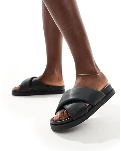 ONLY Cross Front Sandals - Brown