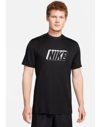 Nike Football Academy - t-shirt en tissu dri-fit à imprimé - Noir