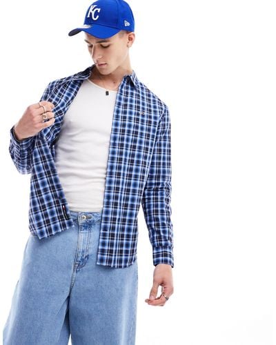 Tommy Hilfiger Regular Essential Check Shirt - Blue