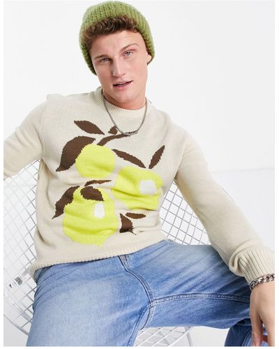 Only & Sons Jumper With Lemons - Multicolour