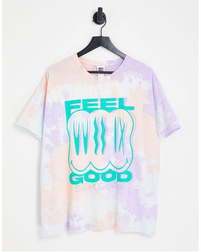 New Look Feel Good Smiley T-shirt - Multicolour