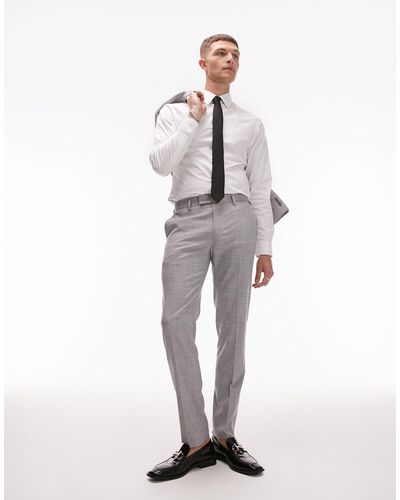 TOPMAN Skinny Suit Trouser - White