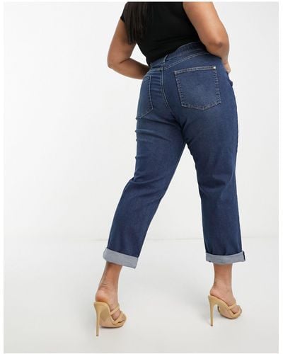 Simply Be Straight Leg Jeans - Blue