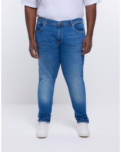 River Island River Island Big & Tall - Skinny Jeans - Blauw