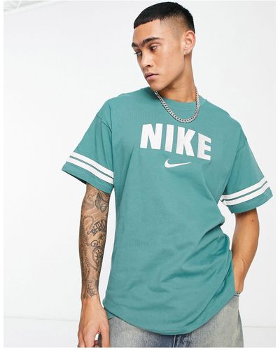 Nike – retro – t-shirt - Grün