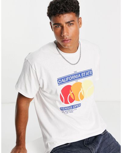 New Look Cali state - t-shirt bianca - Bianco