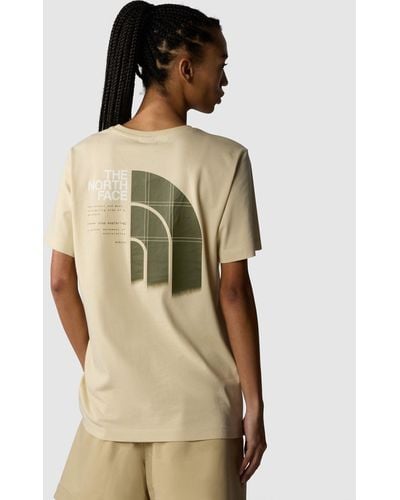 The North Face W Graphic S/s Tee 3 - Natural
