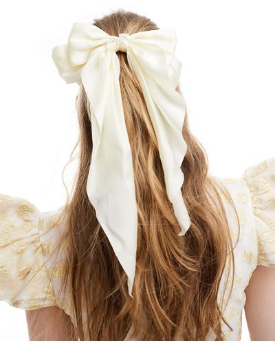 Sister Jane Dream Oversized Bow Hairclip - Natural