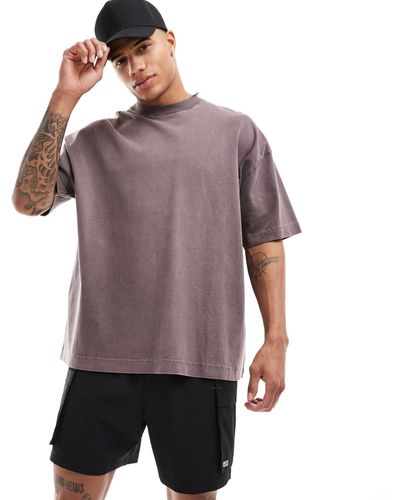 ASOS 4505 Icon Oversized Boxy Heavyweight T-shirt With Quick Dry - Purple