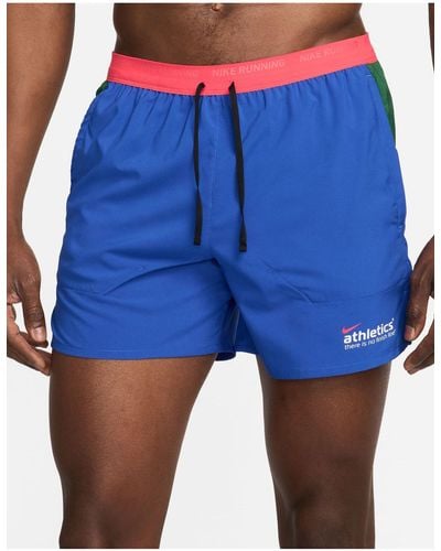 Nike Running Dri-fit Stride 5in Shorts - Blue