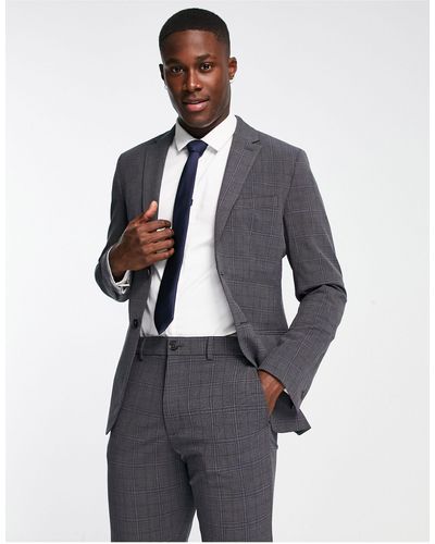 SELECTED Multi-stretch Slim Fit Suit Jacket - Blue