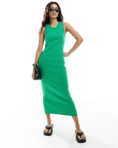 ASOS Knitted Tank Midaxi Dress - Green