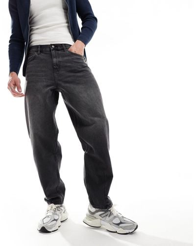 ASOS – baggy-jeans mit abnähern - Schwarz