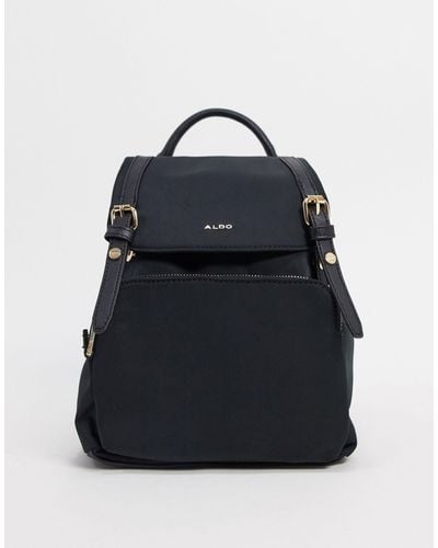 ALDO Rella Backpack With Gold Detailing - Black