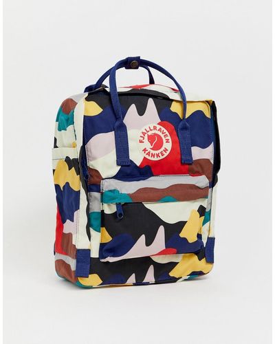 Fjallraven Kanken Art Abstract Camo Print Backpack 16l - Blue