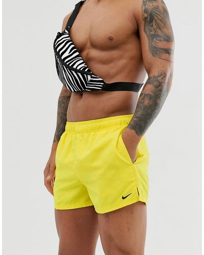 Nike Nike Swim Super Short Swim Shorts - Yellow