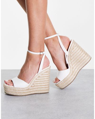 ASOS Cuñas blancas tipo alpargatas tasha - Blanco