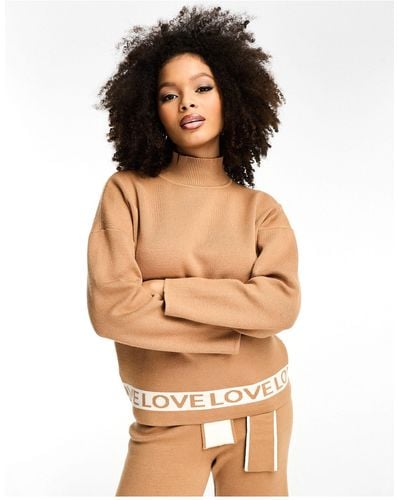 Never Fully Dressed Love Knitted Jumper Co-ord - Natural