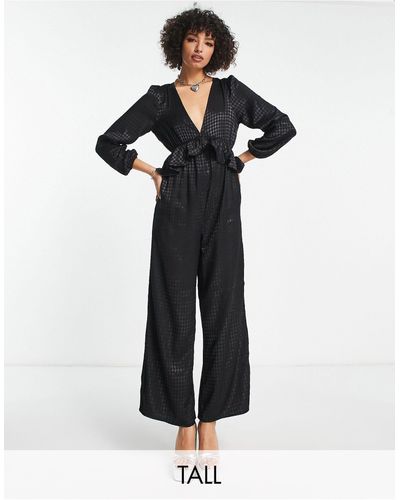 ONLY Frill Detail Jumpsuit - Black