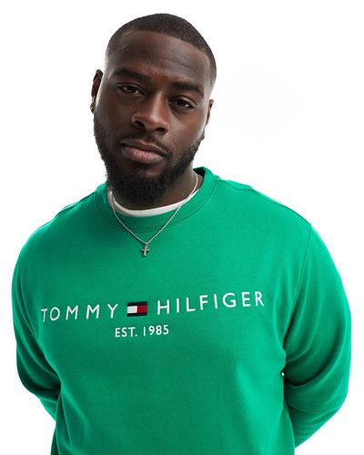 Tommy Hilfiger Plus – es fleece-sweatshirt - Grün