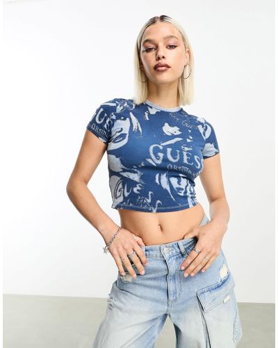 Guess Classic Baby Tee - Blue