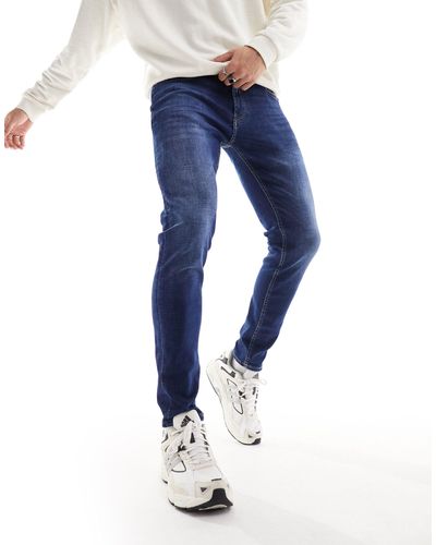 Pull&Bear Skinny Fit Jeans - Blue