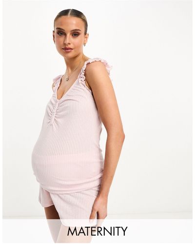 Mama.licious Mamalicious maternity - pigiama per l'allattamento - Bianco