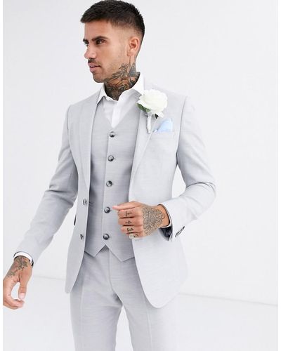 ASOS Wedding Super Skinny Suit Jacket - Grey