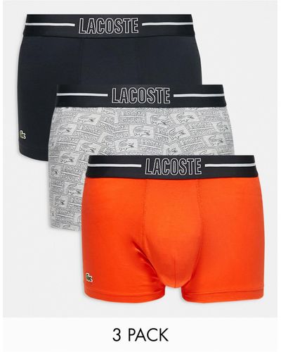 Lacoste – heritage – 3er-pack unterhosen - Mehrfarbig