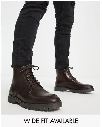 ASOS Lace Up Boots - Brown