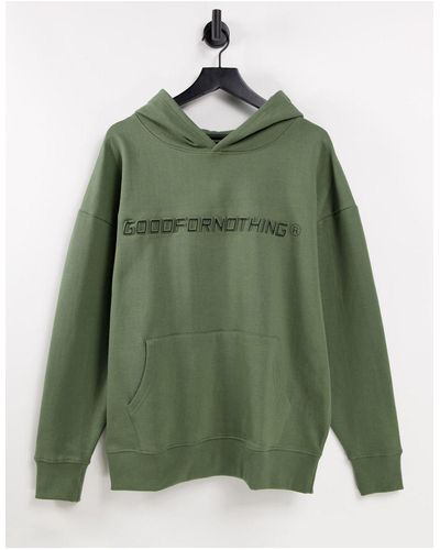 Good For Nothing Co-ord Oversized Hoodie - Green